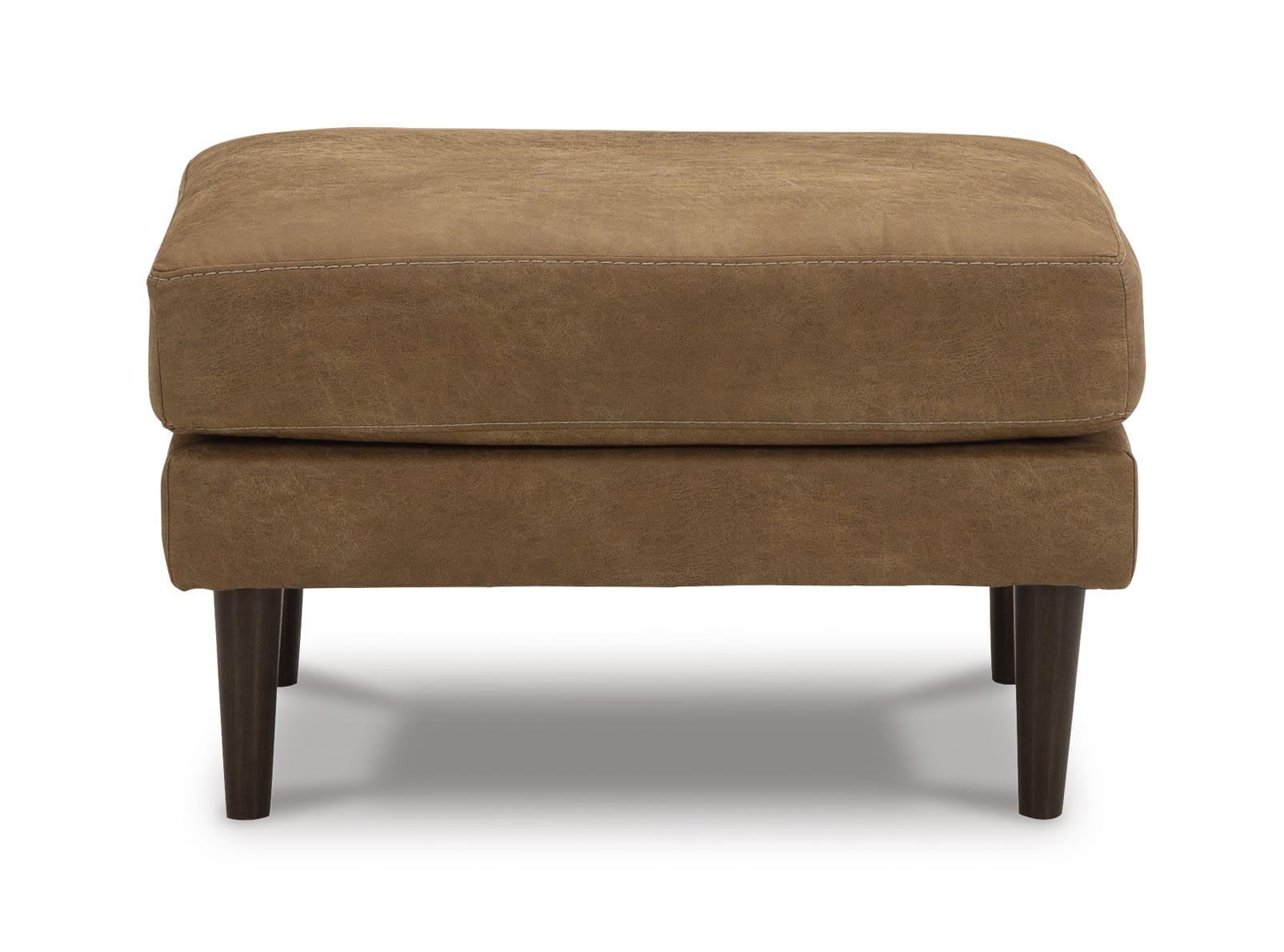 Telora Polyester Caramel Ottoman