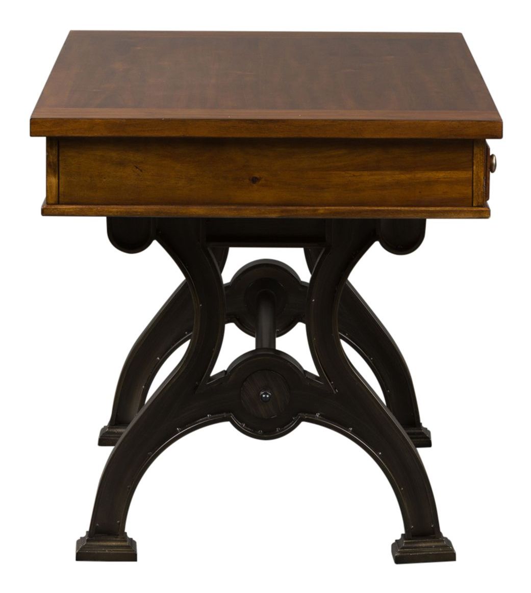 Arlington House Rectangular Wood/Metal Writing Desk w/3 Drawers