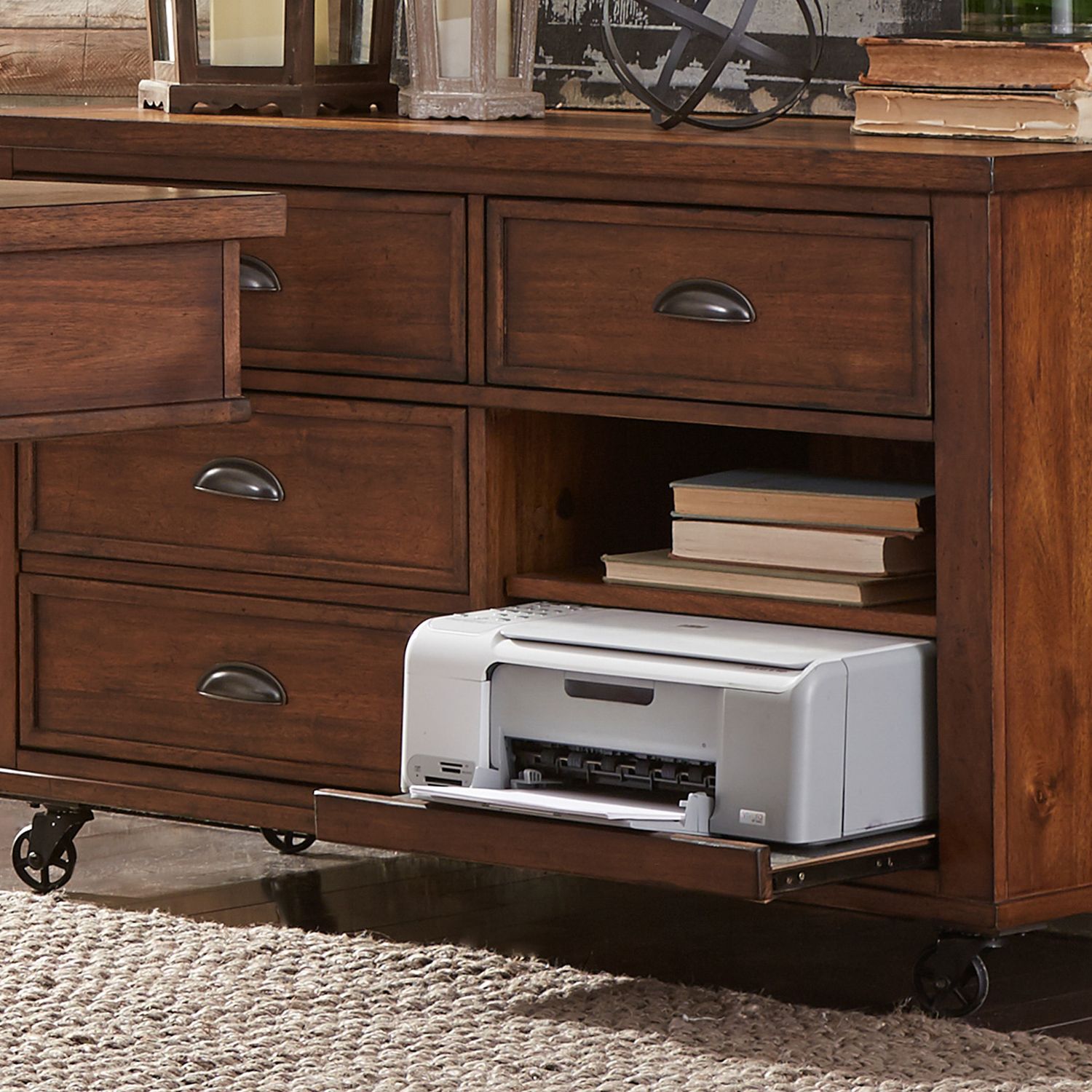 Arlington House Industrial Wood & Metal Writing Desk