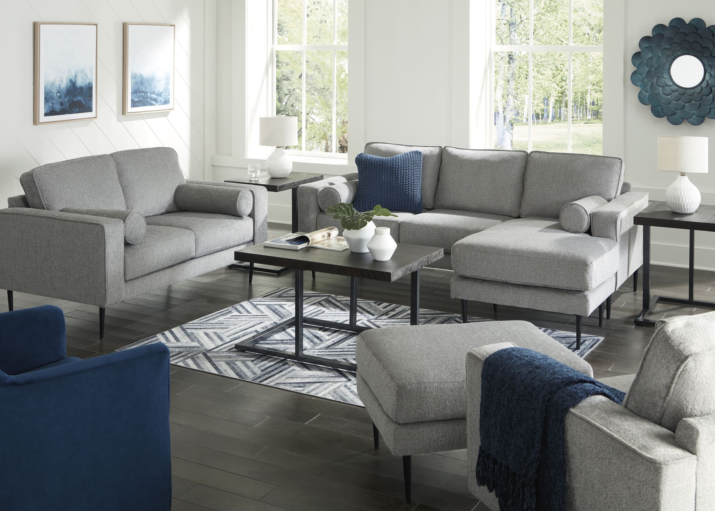 Hazela Polyester Ottoman