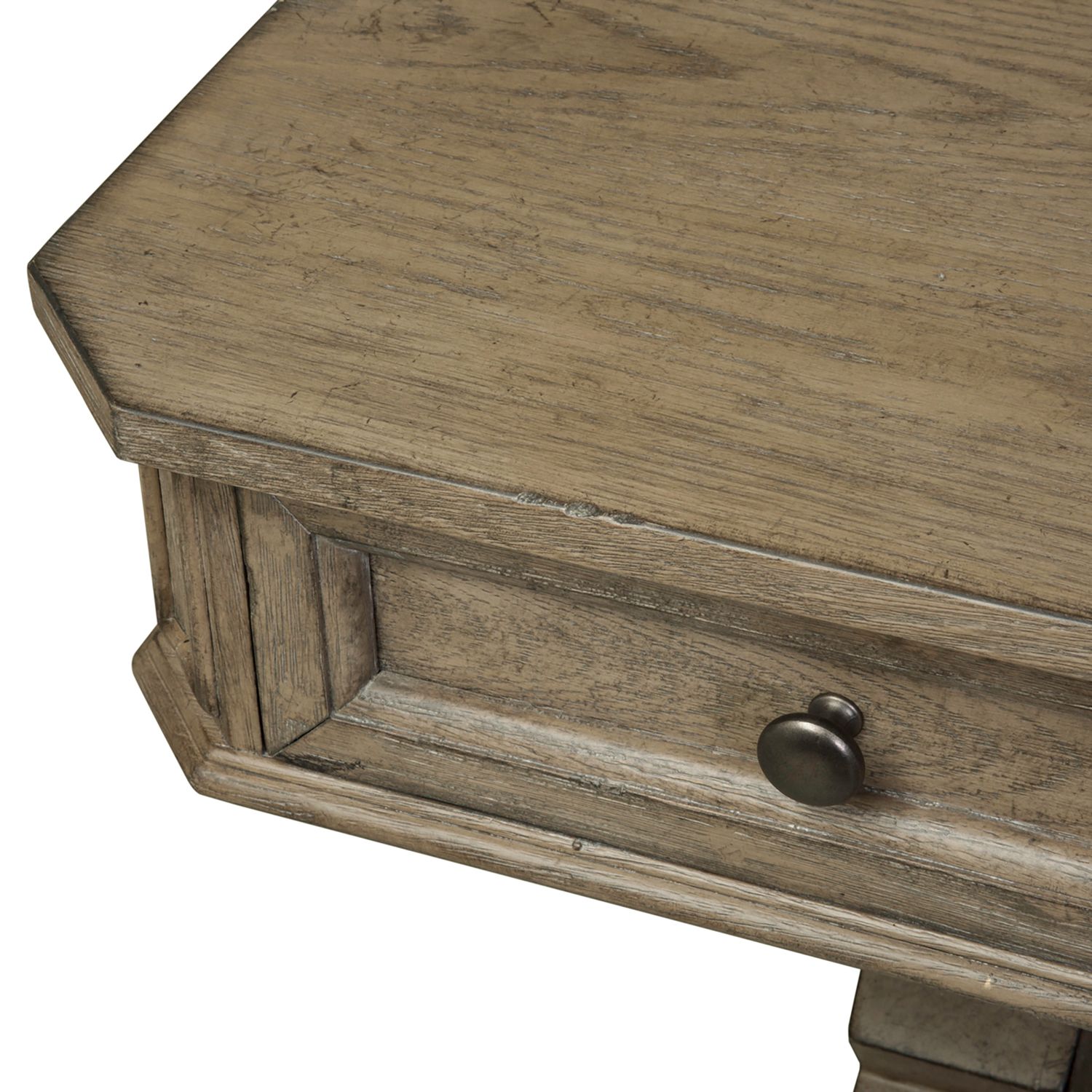 Simply Elegant Wood Writing Desk | Heathered Taupe