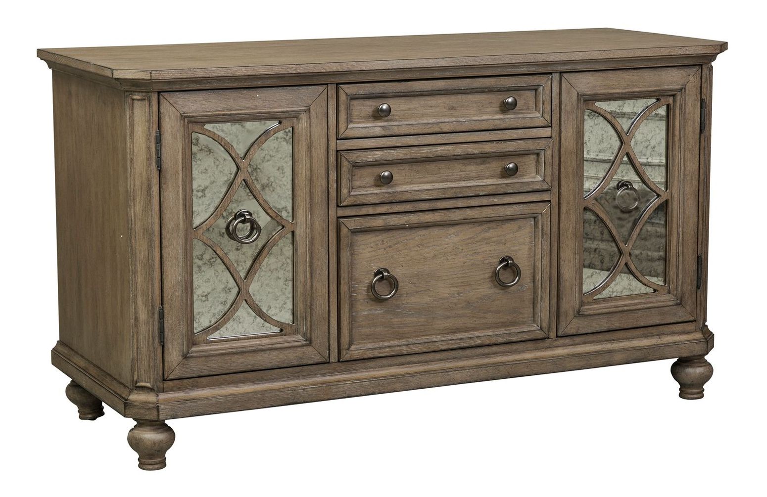Simply Elegant Wood Writing Desk | Heathered Taupe