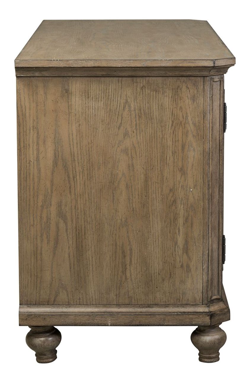 Simply Elegant Wood Writing Desk | Heathered Taupe