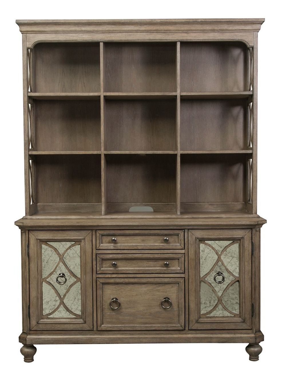Simply Elegant Wood Writing Desk | Heathered Taupe