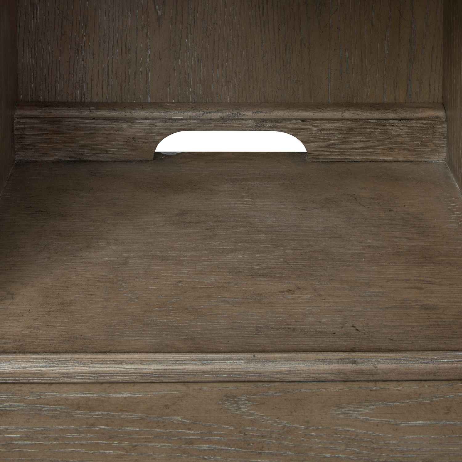 Simply Elegant Wood Writing Desk | Heathered Taupe