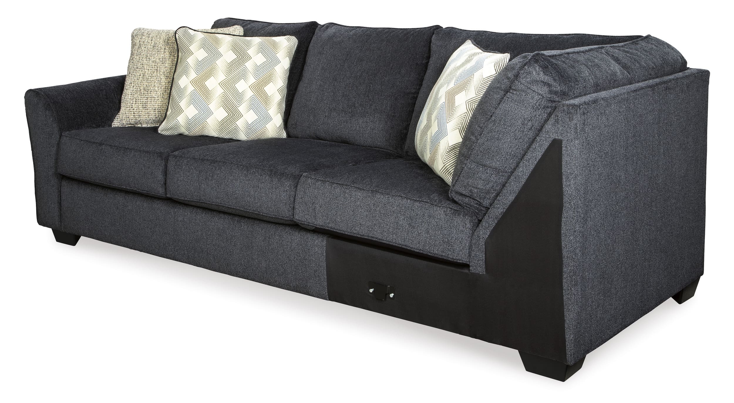 Eltmann 3-Piece Polyester Curved Sectional w/Right Arm Cuddler Facing