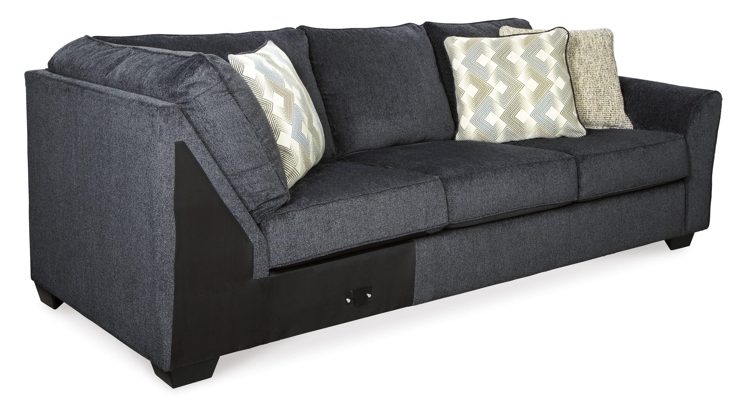 Eltmann 3-Piece Polyester Curved Sectional w/Left Arm Cuddler Facing