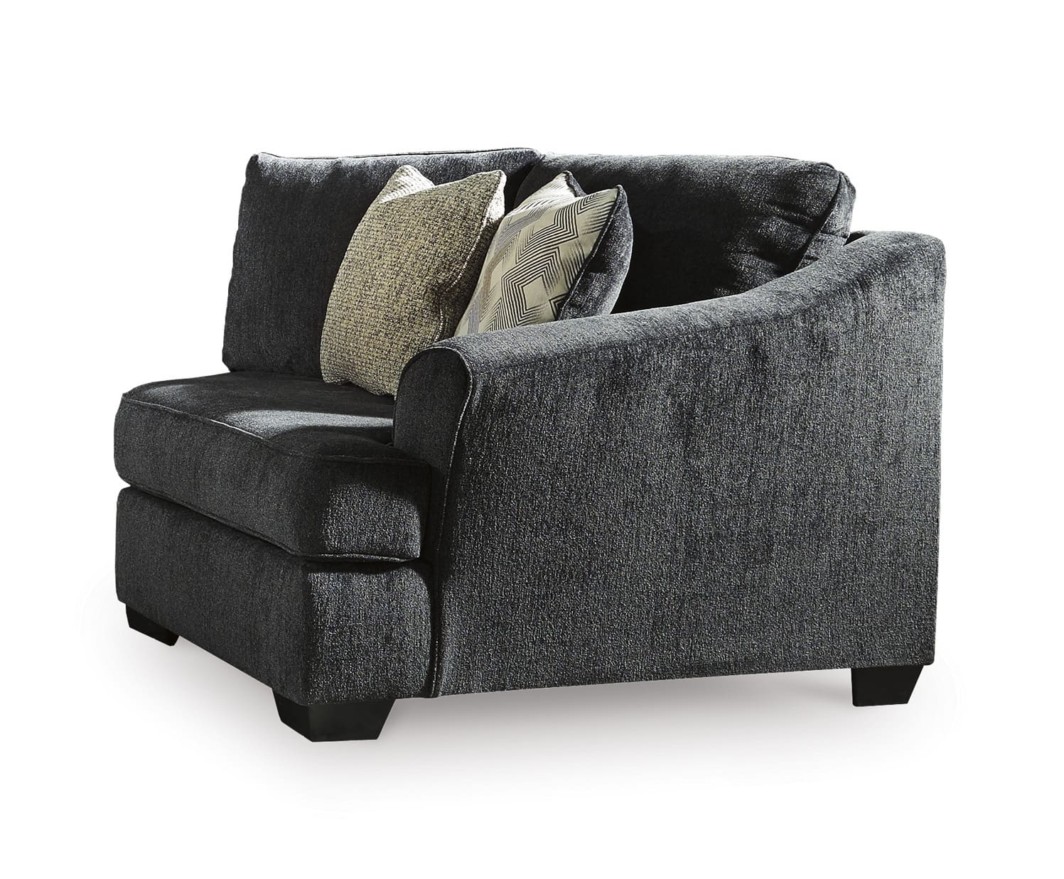 Eltmann 3-Piece Polyester Curved Sectional w/Right Arm Cuddler Facing