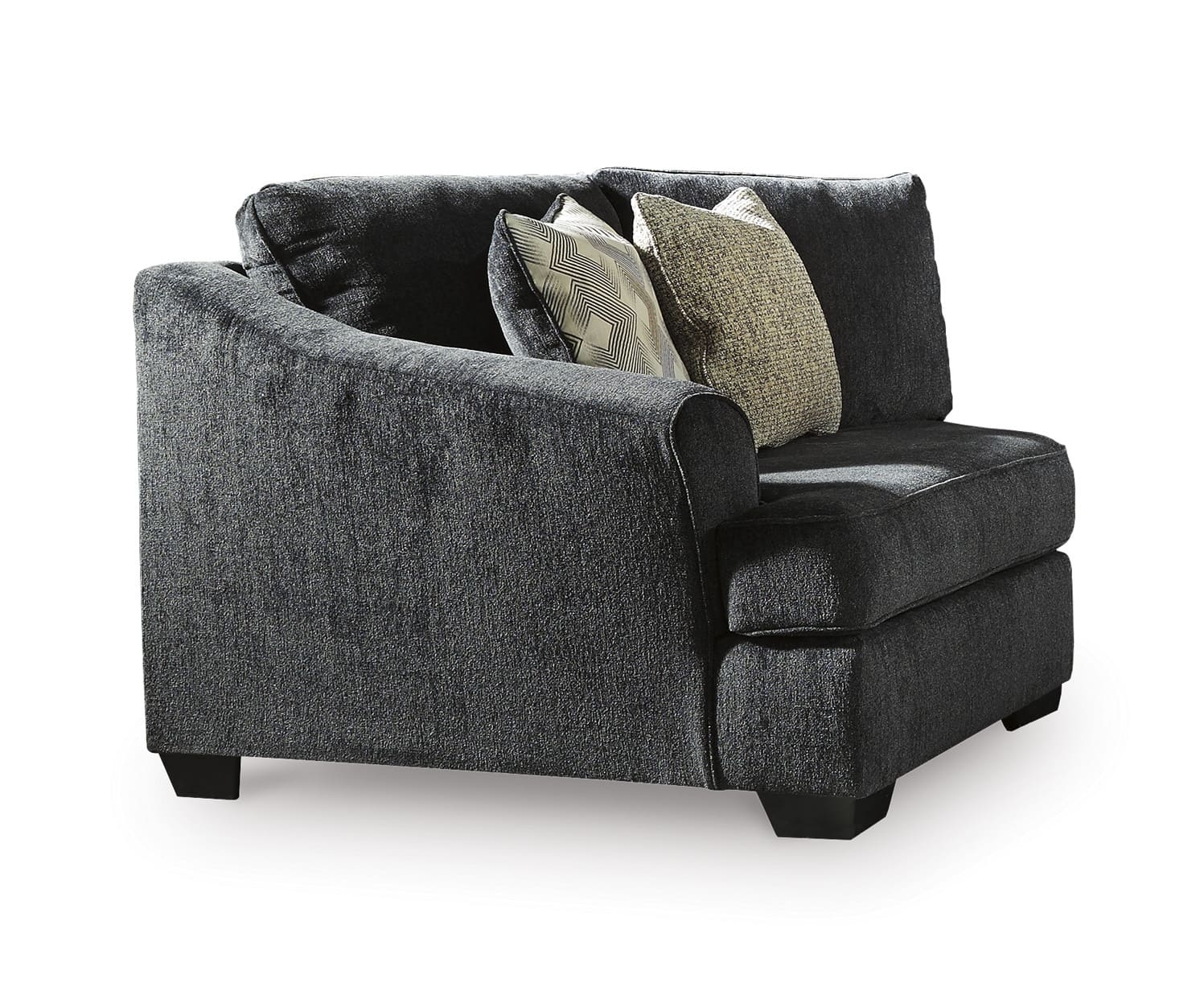 Eltmann 3-Piece Polyester Curved Sectional w/Left Arm Cuddler Facing
