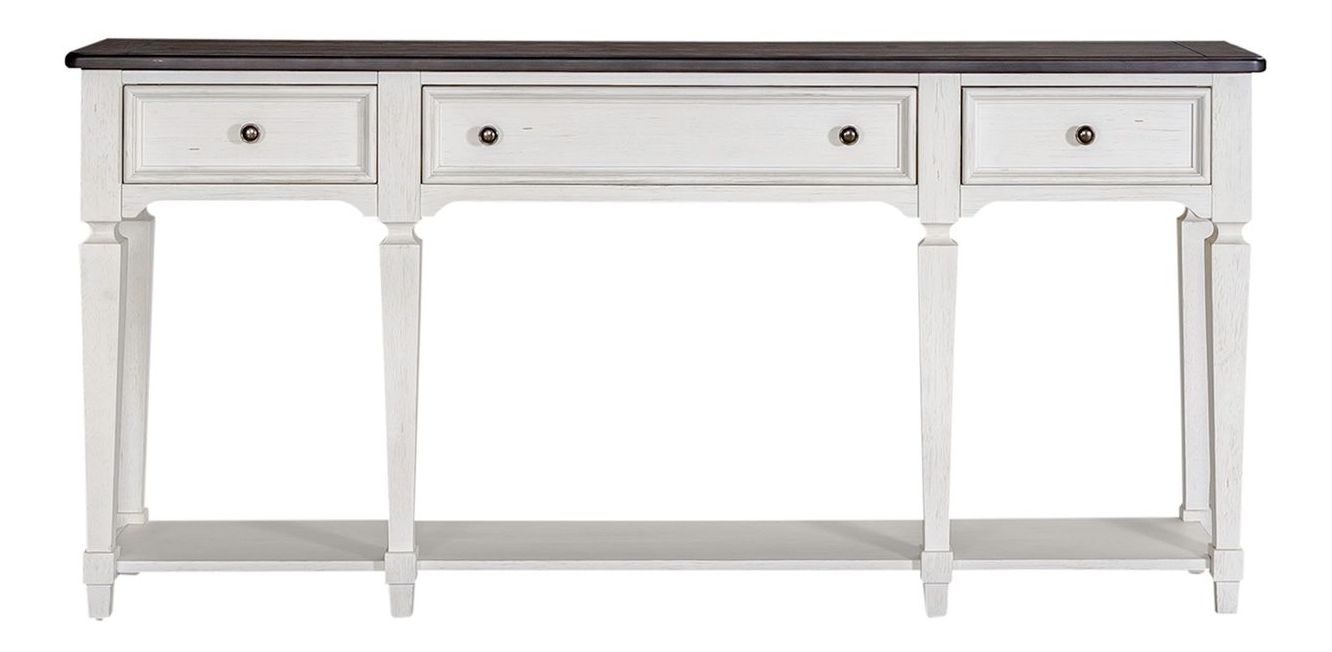 Allyson Park Rectangular Wood 72-Inch Hall Table w/3 Drawers