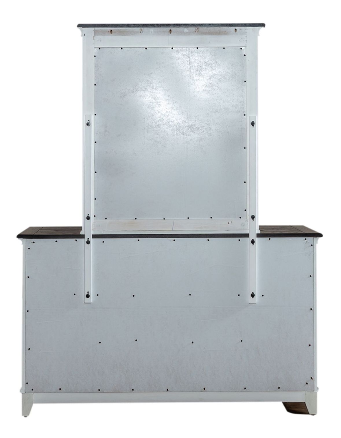 Allyson Park Rectangular Glass/Wood 36-Inch Crown Mirror