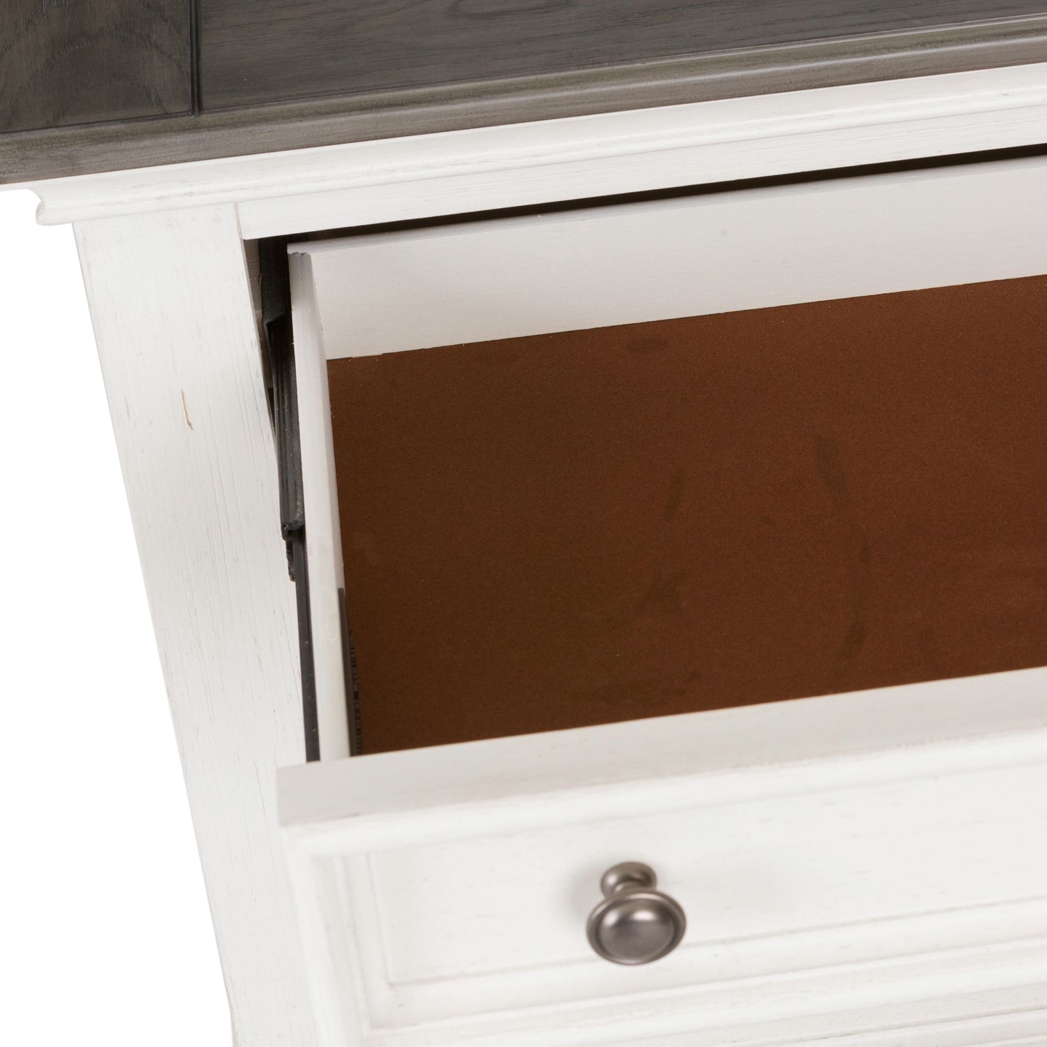 Allyson Park Wood Night Stand w/Charging Station & 3 Drawers