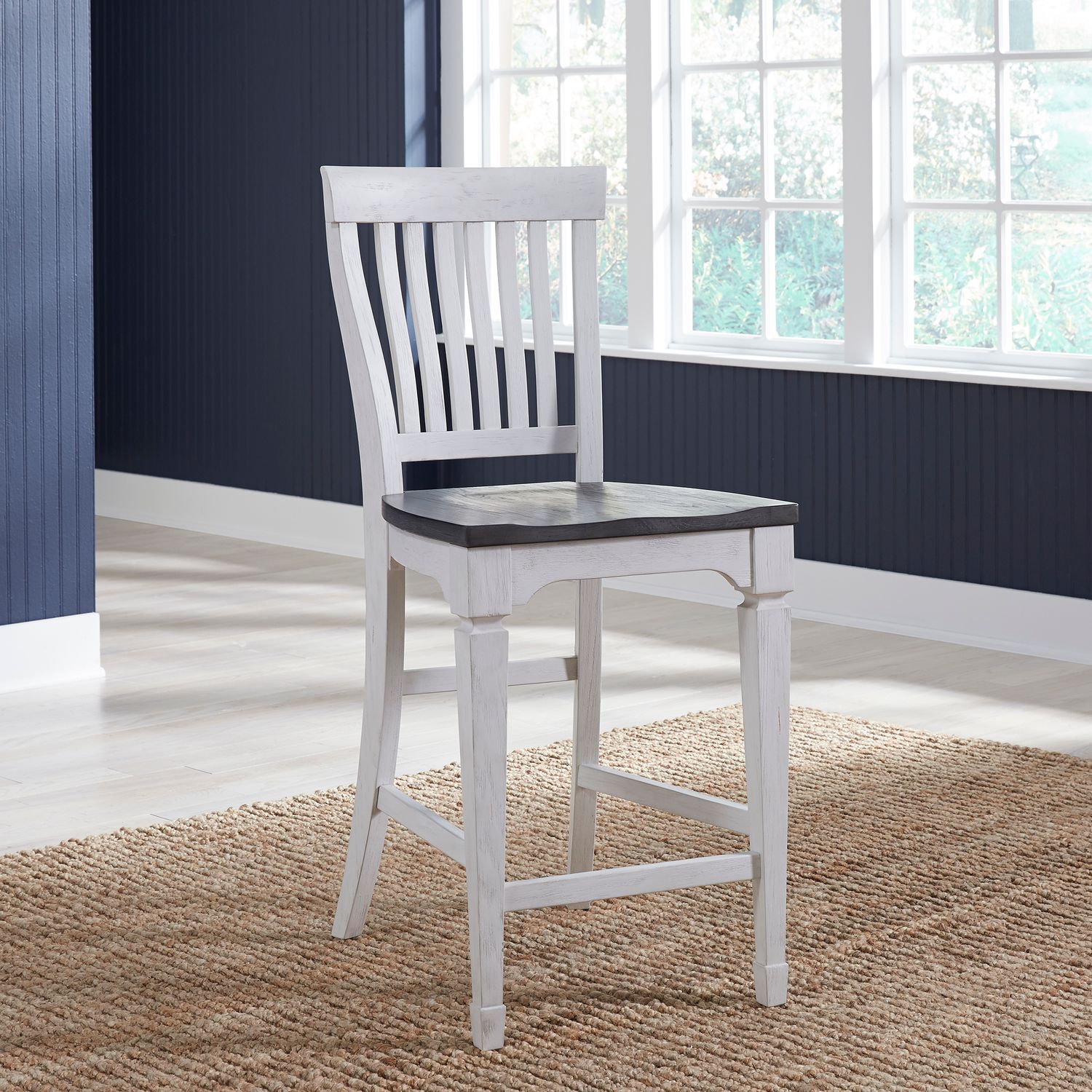 Allyson Park Wood Counter Height Slat Back Chair