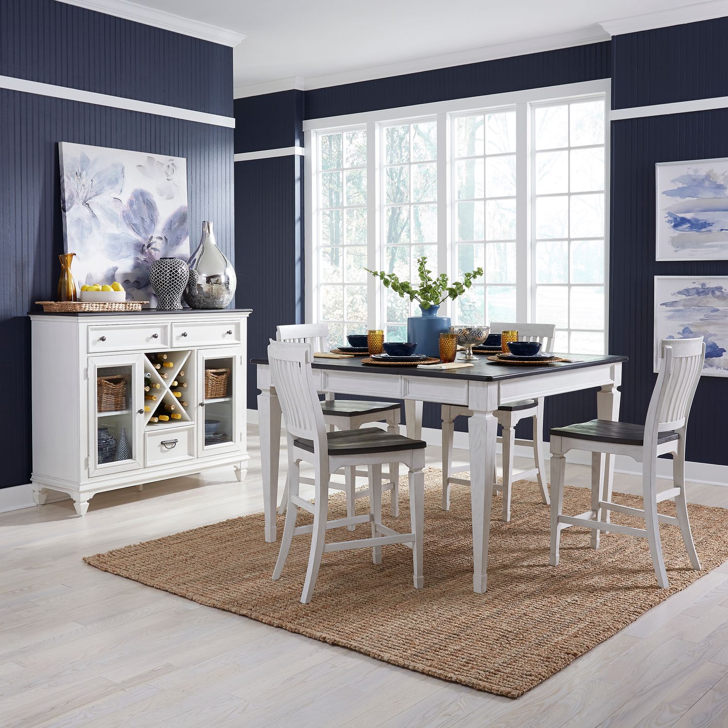 Allyson Park Square Wood Extendable Counter Height Table