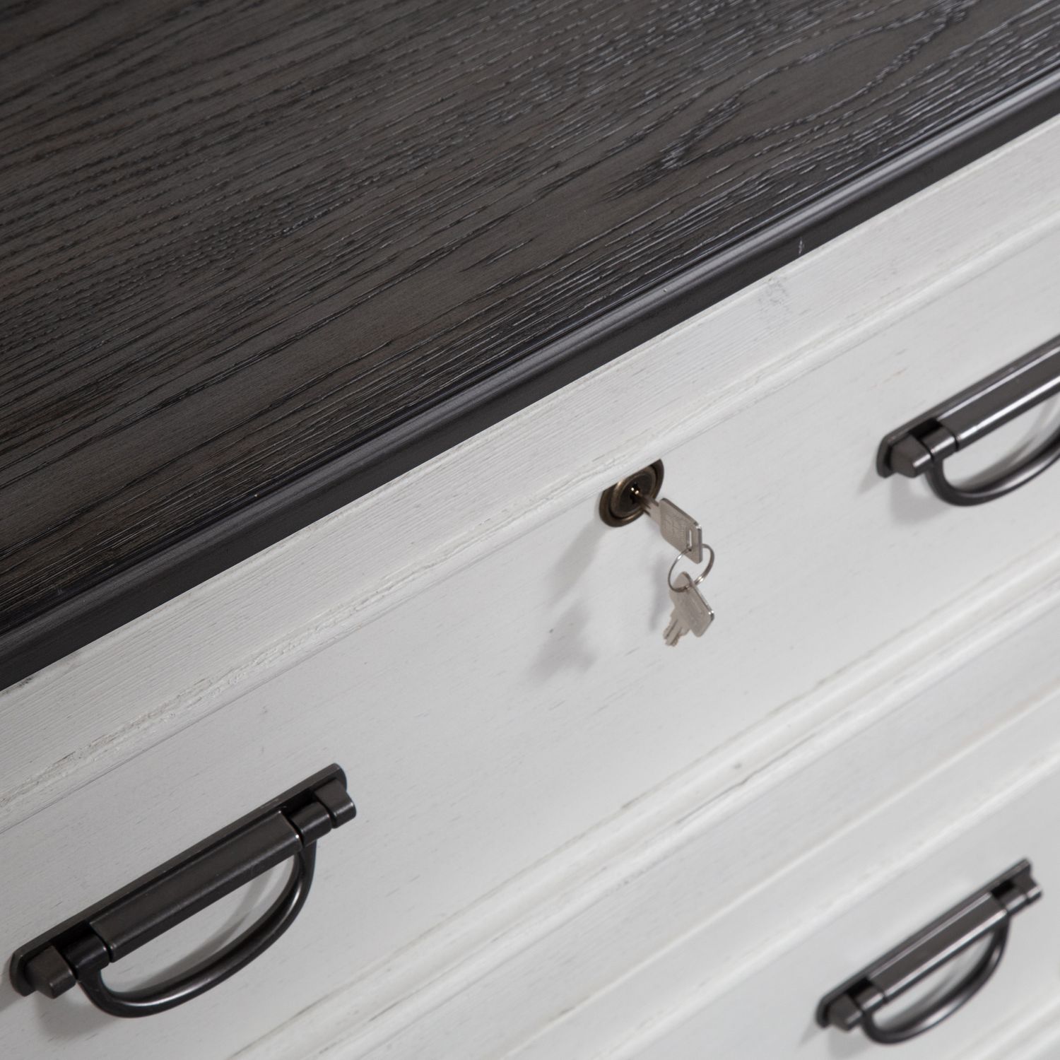 Allyson Park Wood Office Set | 7-Drawer Desk & Hutch