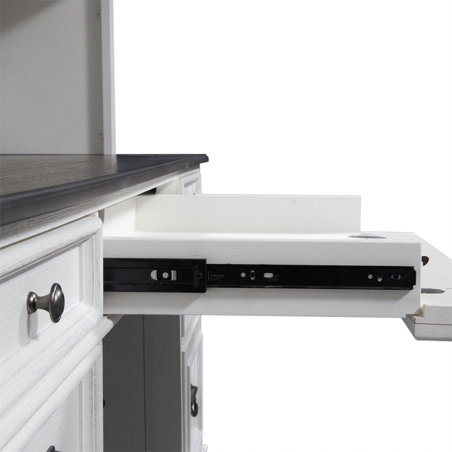Allyson Park Wood Office Set | 7-Drawer Desk & Hutch
