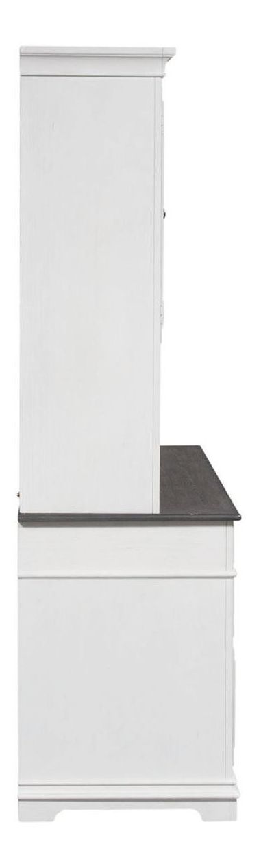 Allyson Park Wood Office Set | 7-Drawer Desk & Hutch