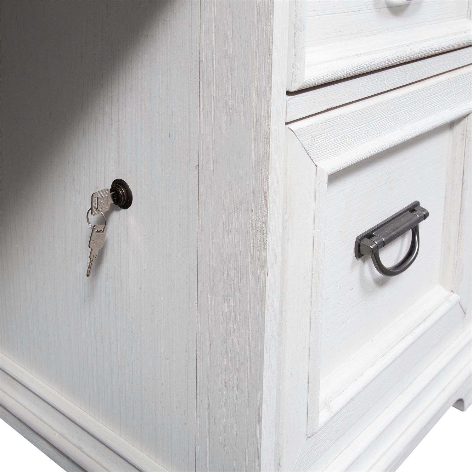 Allyson Park Wood Office Set | 7-Drawer Desk & Hutch