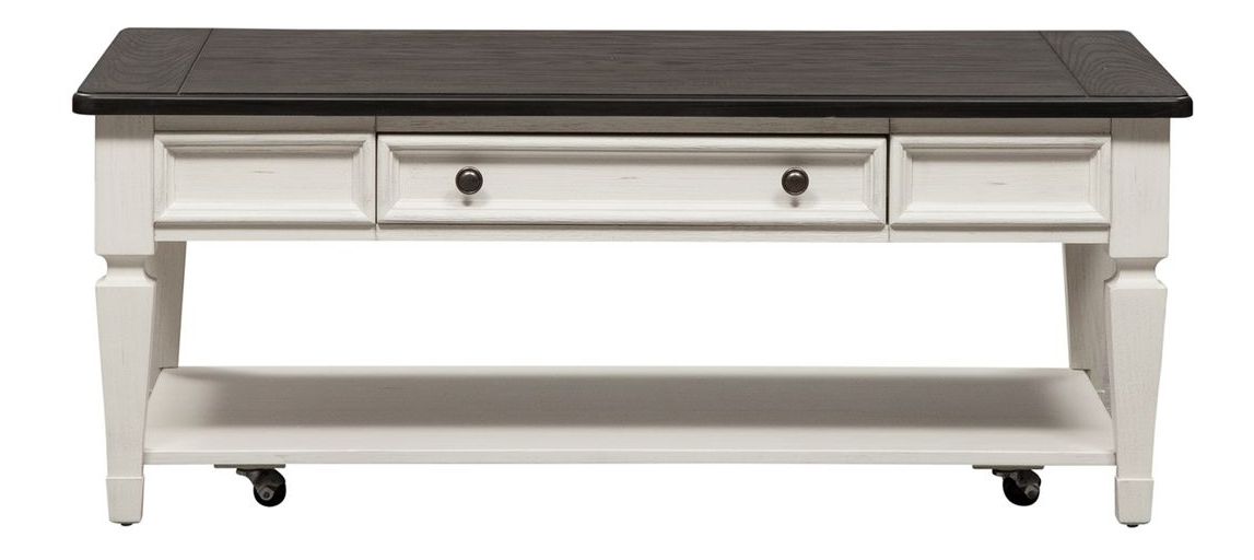 Allyson Park Rectangular Wood Cocktail Set | Farmhouse Style
