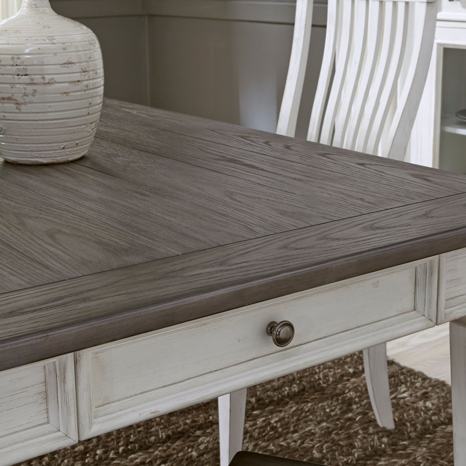 Allyson Park Wood Dining Set with 4 Drawers