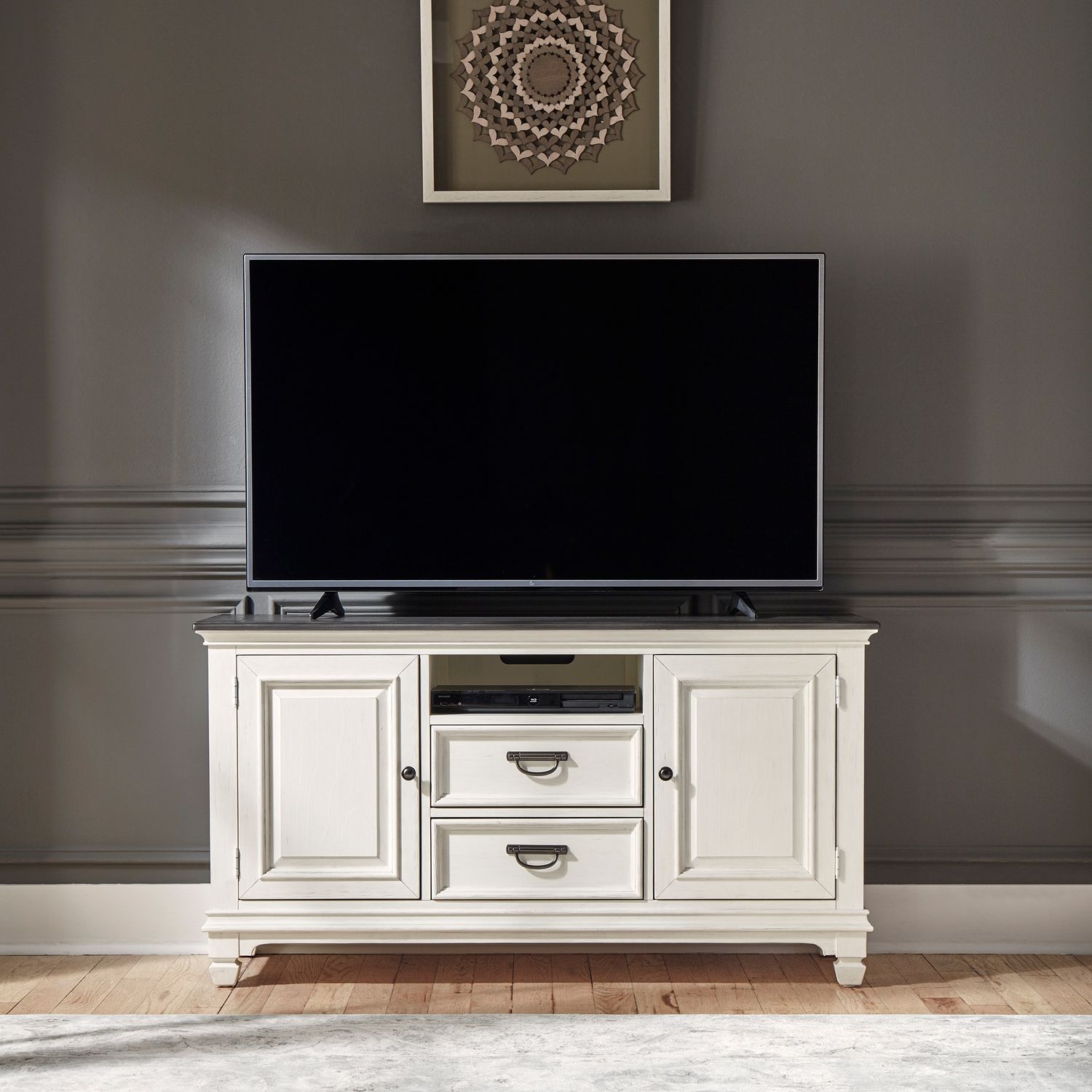 Allyson Park Wood 56-Inch TV Console w/2 Drawers & 2 Doors