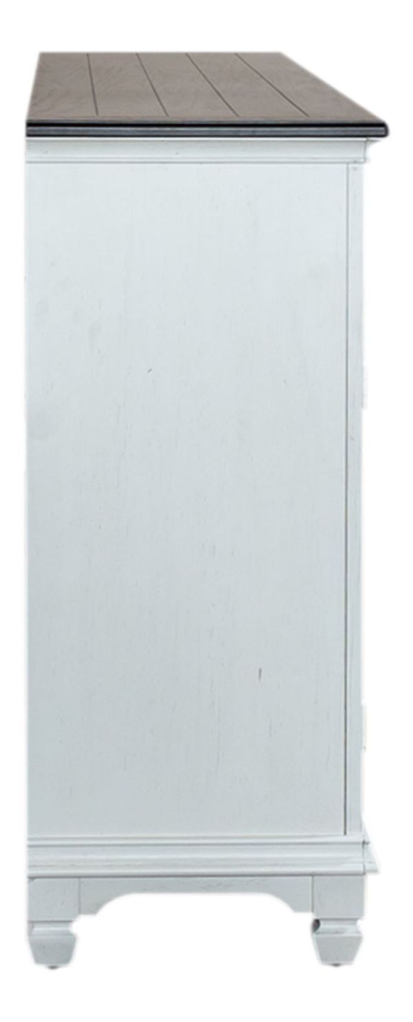 Allyson Park Wood 68-Inch Highboy TV Console w/2 Drawers & 2 Doors