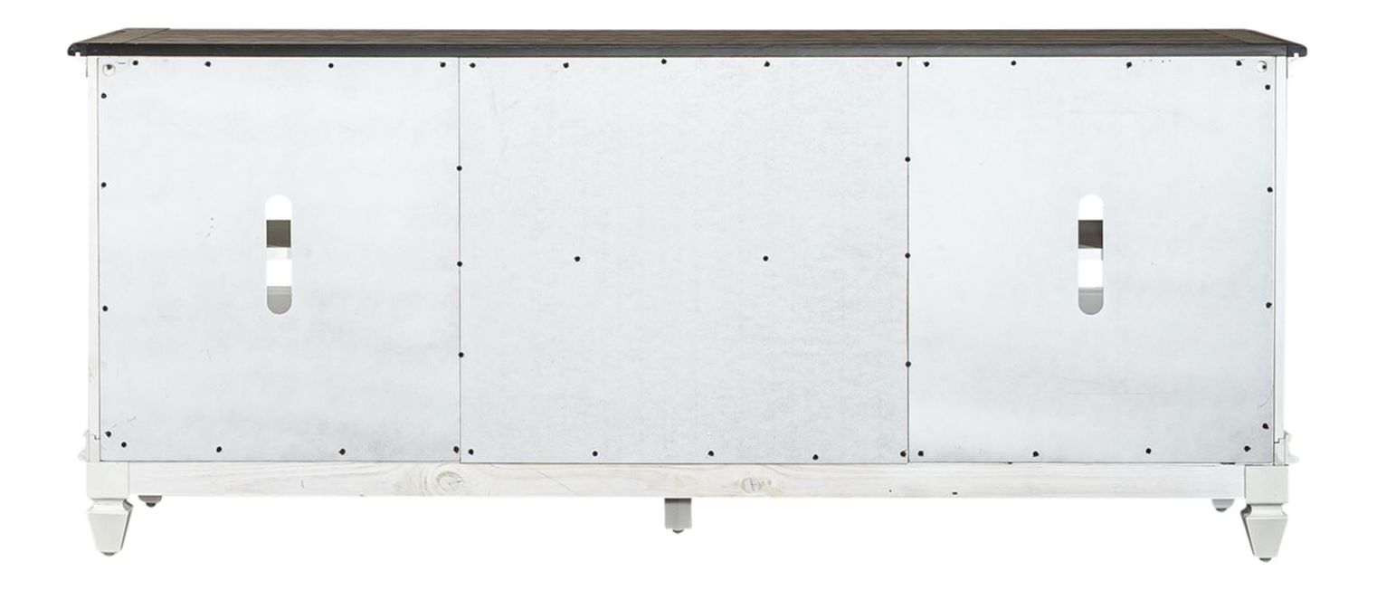 Allyson Park Wood/Glass Entertainment TV Stand w/2 Drawers & 2 Doors