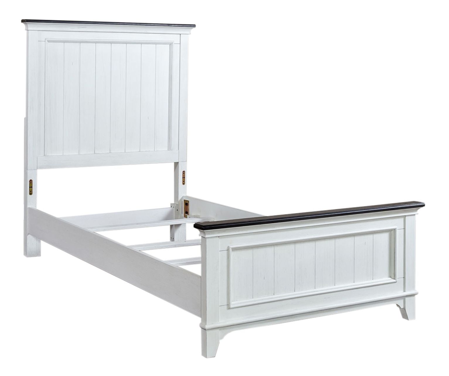 Allyson Park Two-Toned Wood Panel Bed