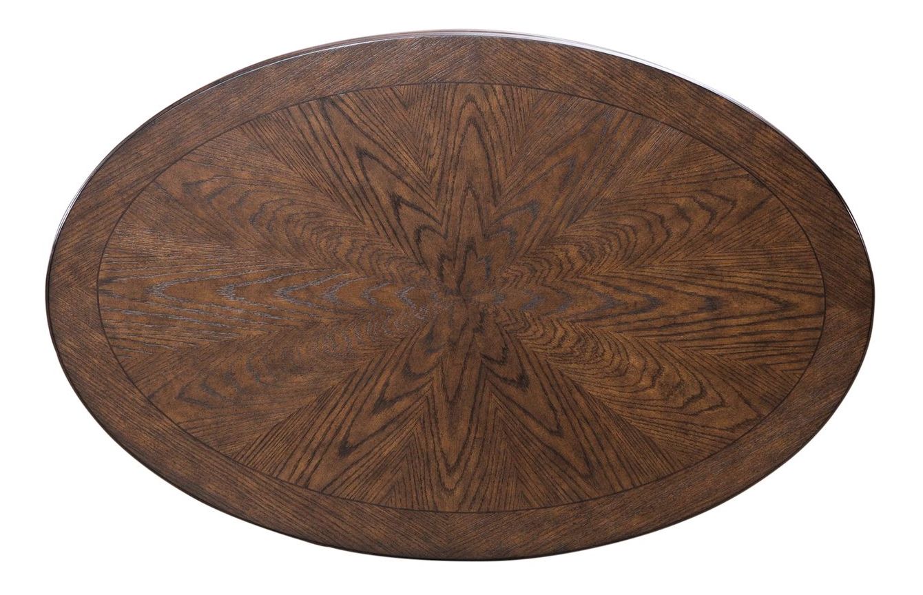 Allington Oval Wood Cocktail Table w/Casters