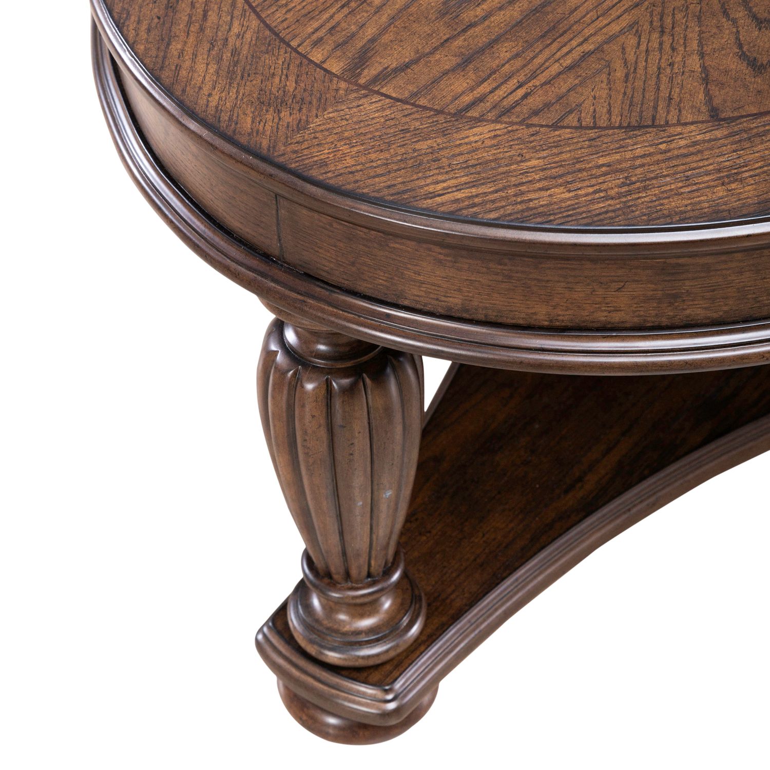 Allington Oval Wood Cocktail Table w/Casters