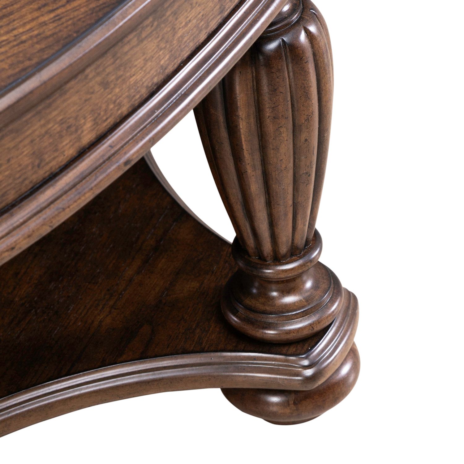 Allington Oval Wood Cocktail Table w/Casters