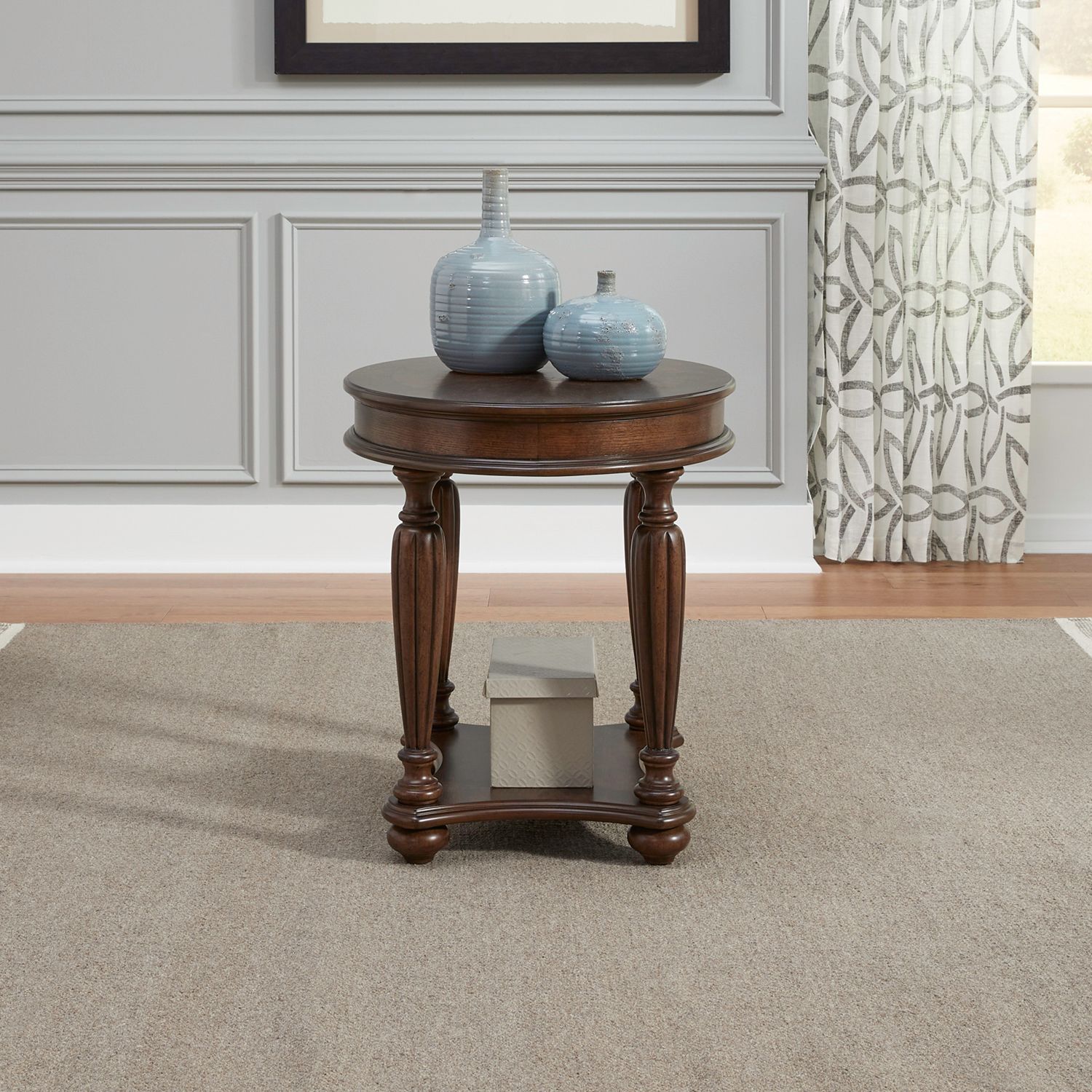 Allington Oval Wood End Table
