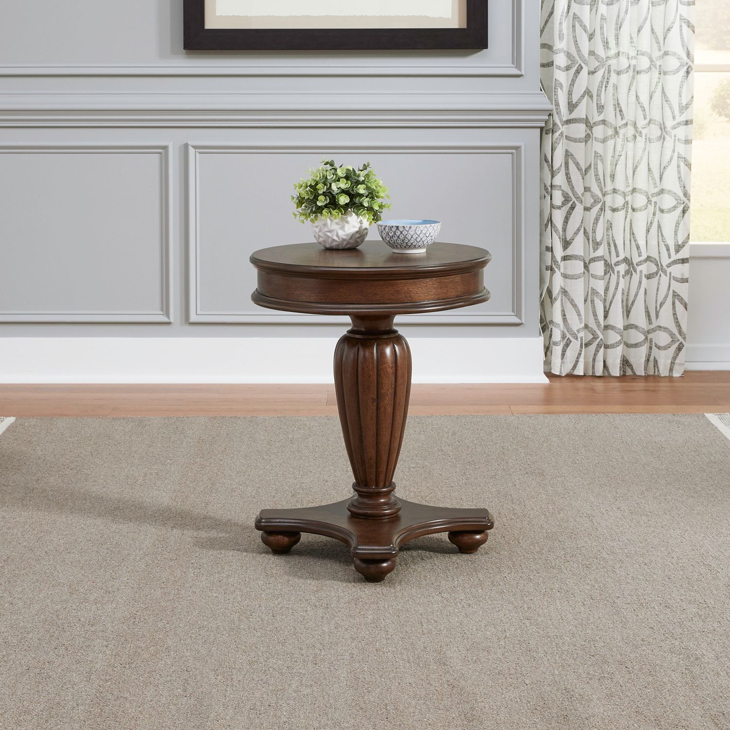 Allington Round Wood End Table