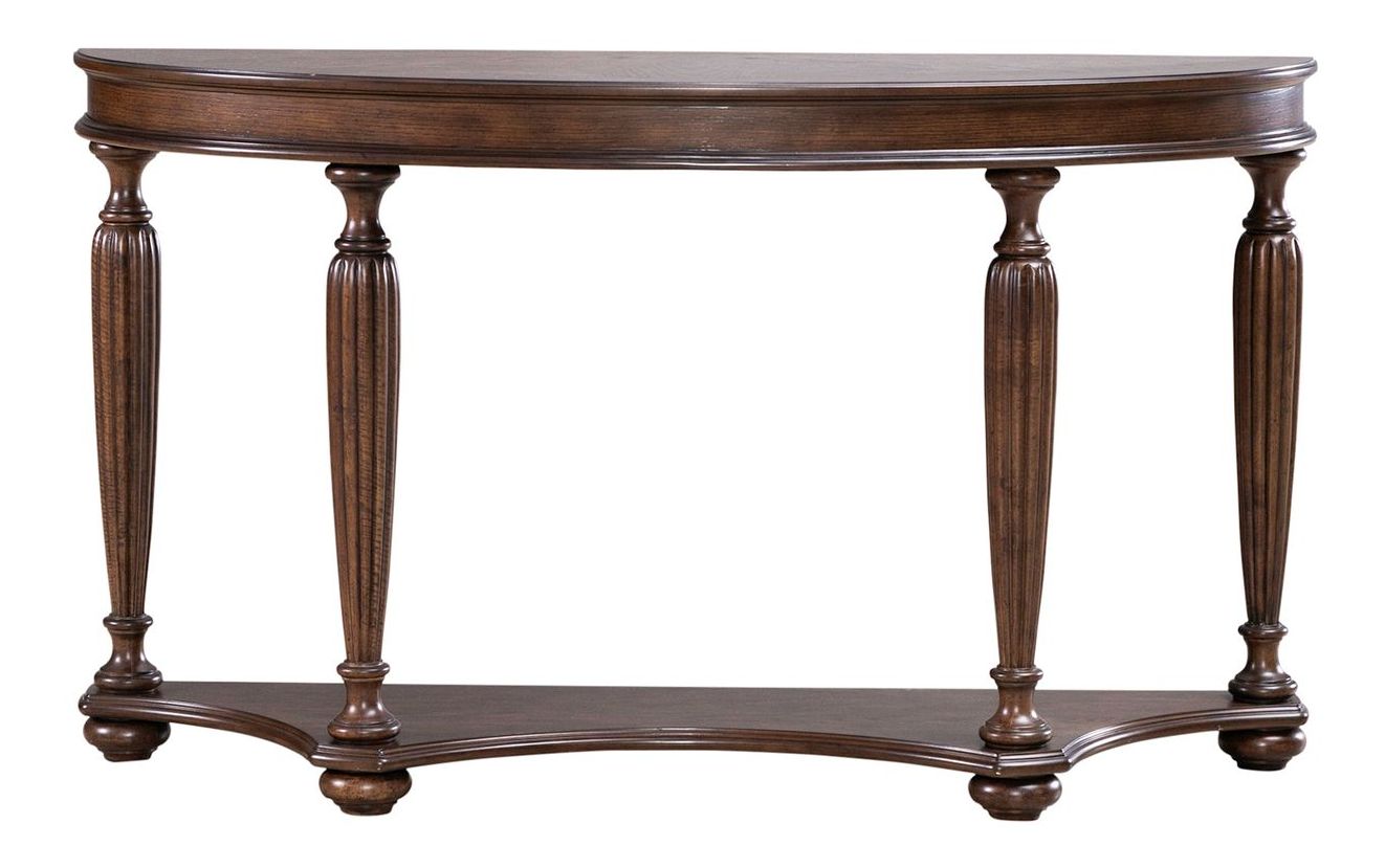 Allington Demilune Wood Sofa Table