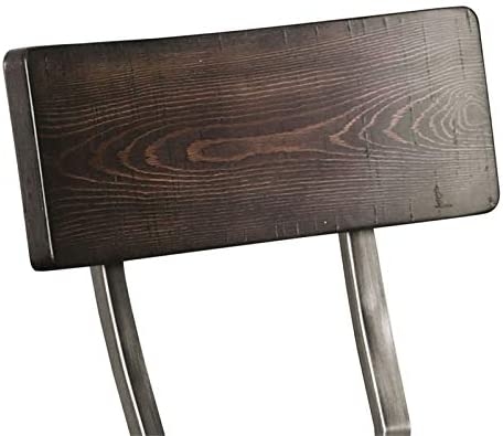 Mullane Leatherette/Metal/Wood Counter Height Dining Chair, Set of 2
