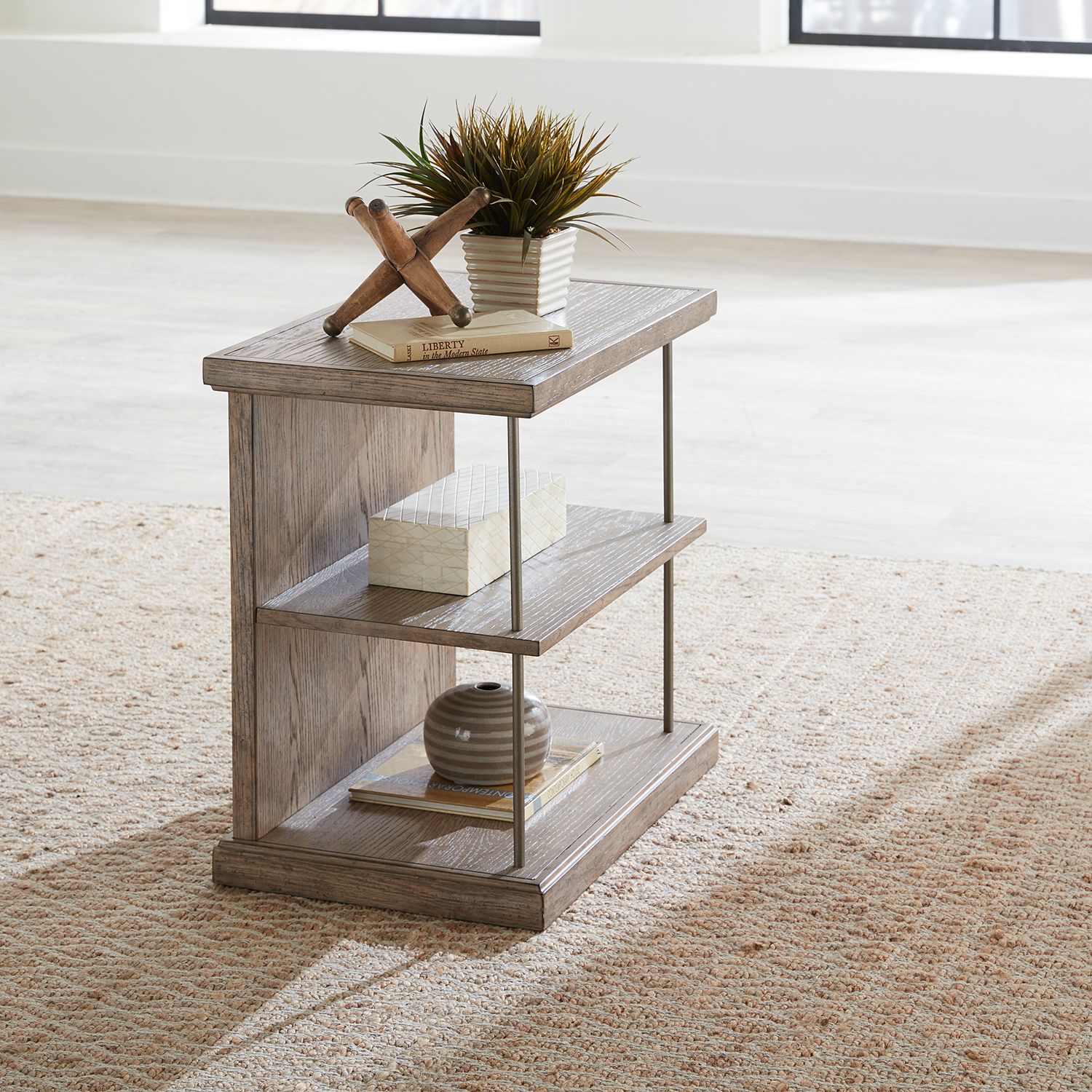 City Scape 3-Piece Wood Storage Coffee Table Set | Beige
