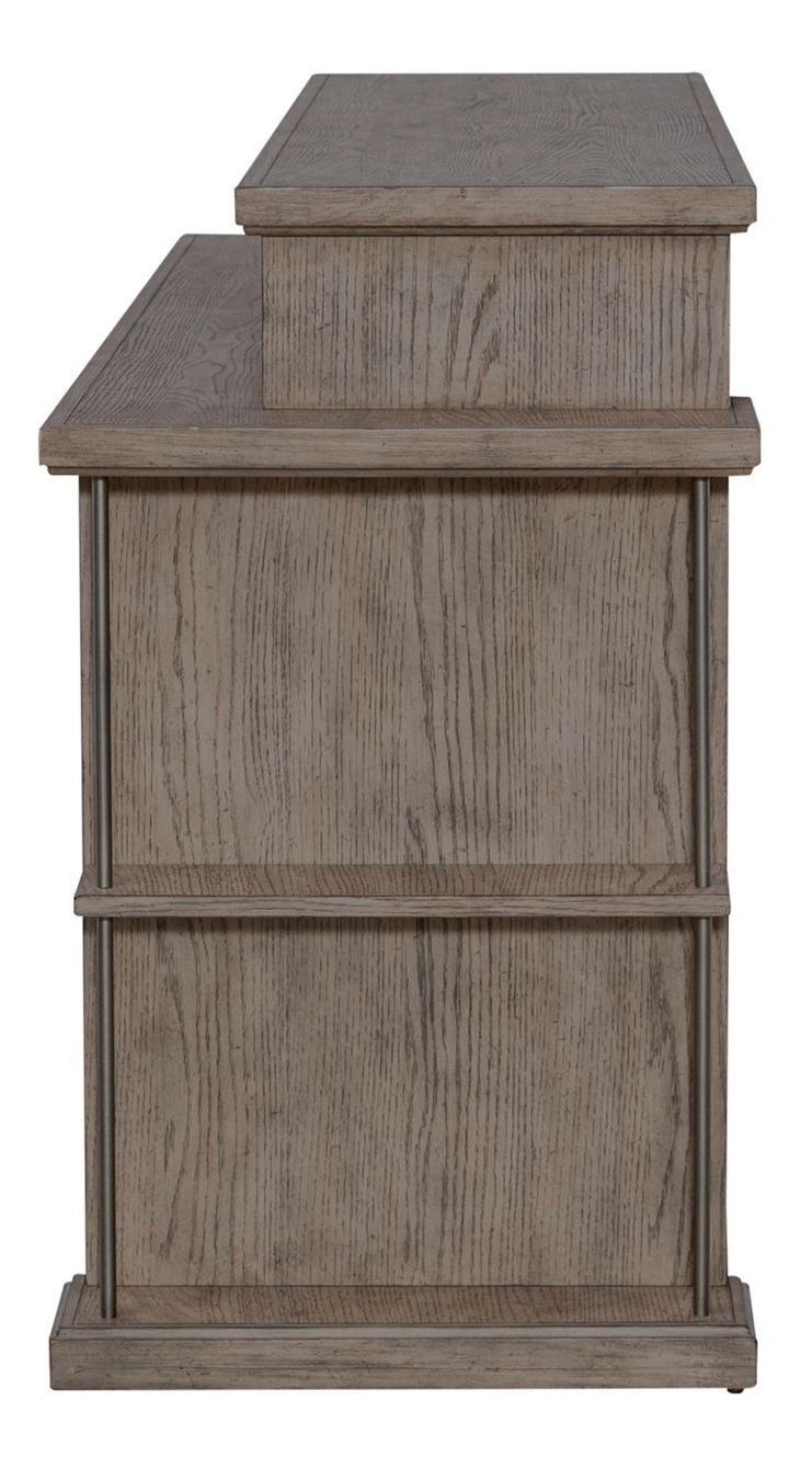 City Scape Rectangular Wood Console Bar Table