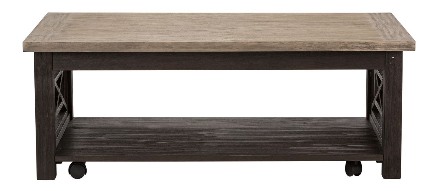 Heatherbrook Lift Top Coffee Table Set | Rustic Style