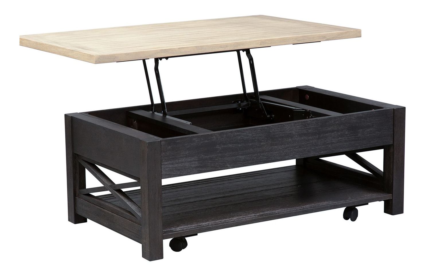 Heatherbrook 3-Piece Wood Cocktail Table Set | Rustic Style