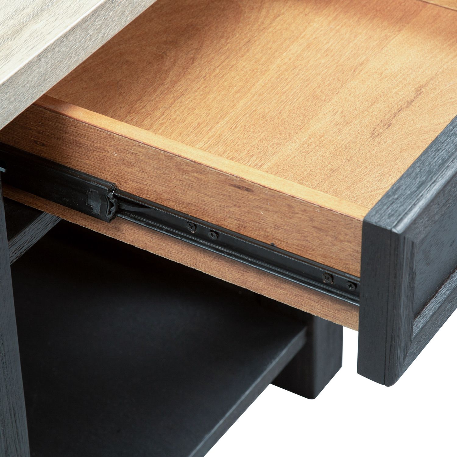 Heatherbrook Rectangular Wood 1-Drawer End Table