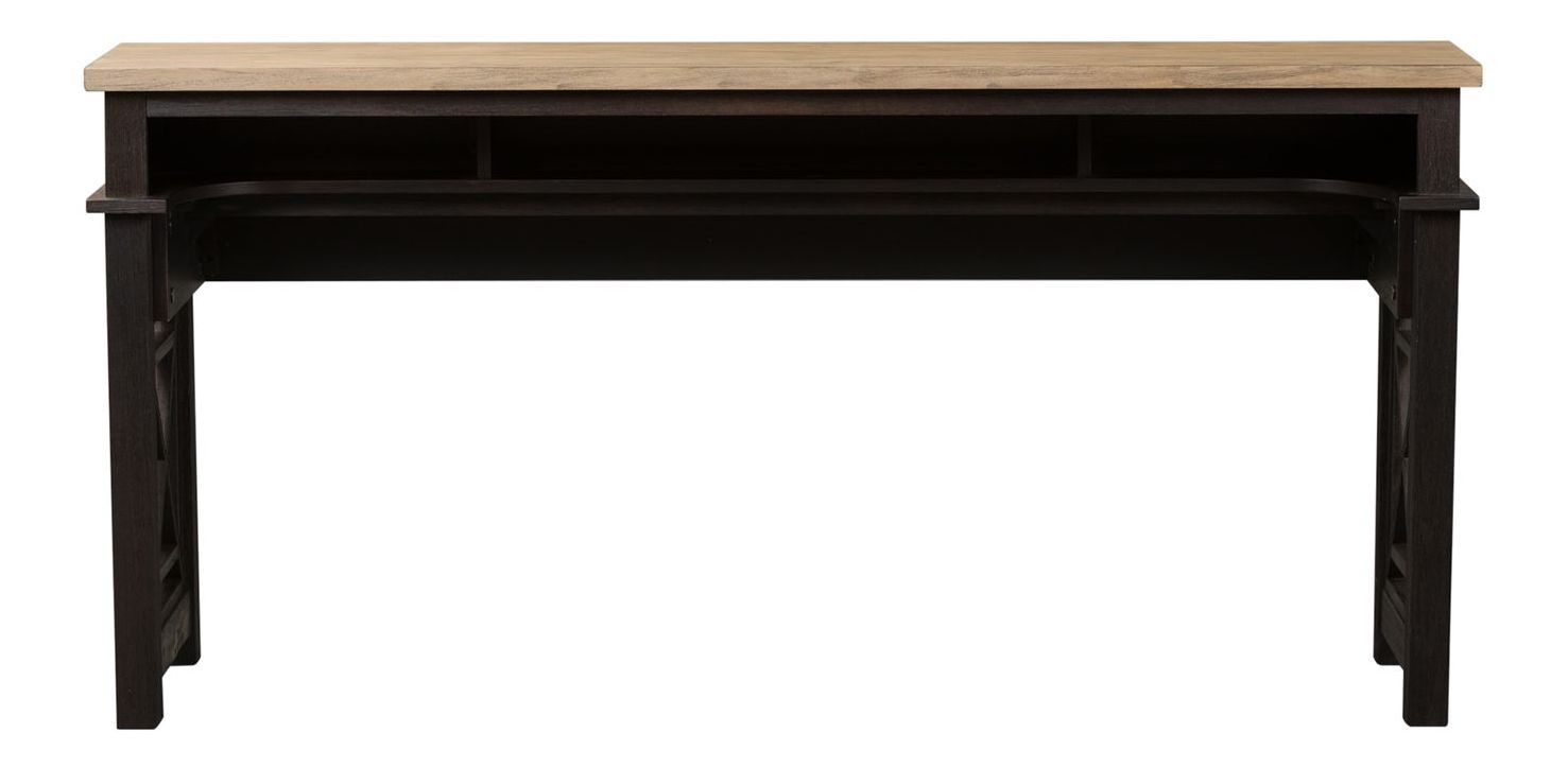 Heatherbrook Console Bar Table with 3 Stools | Rustic Style