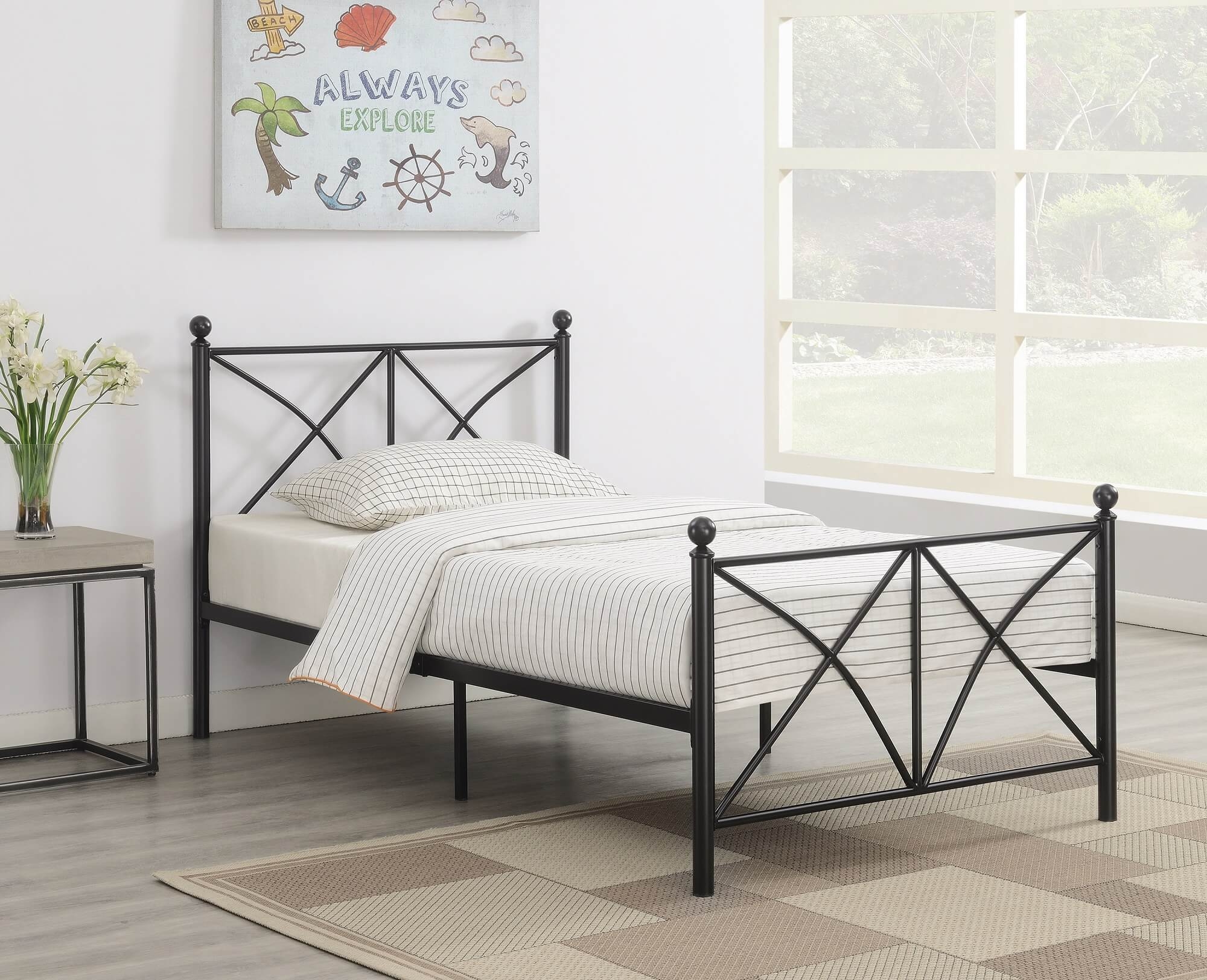 Hart Metal Platform Bed, Full Size
