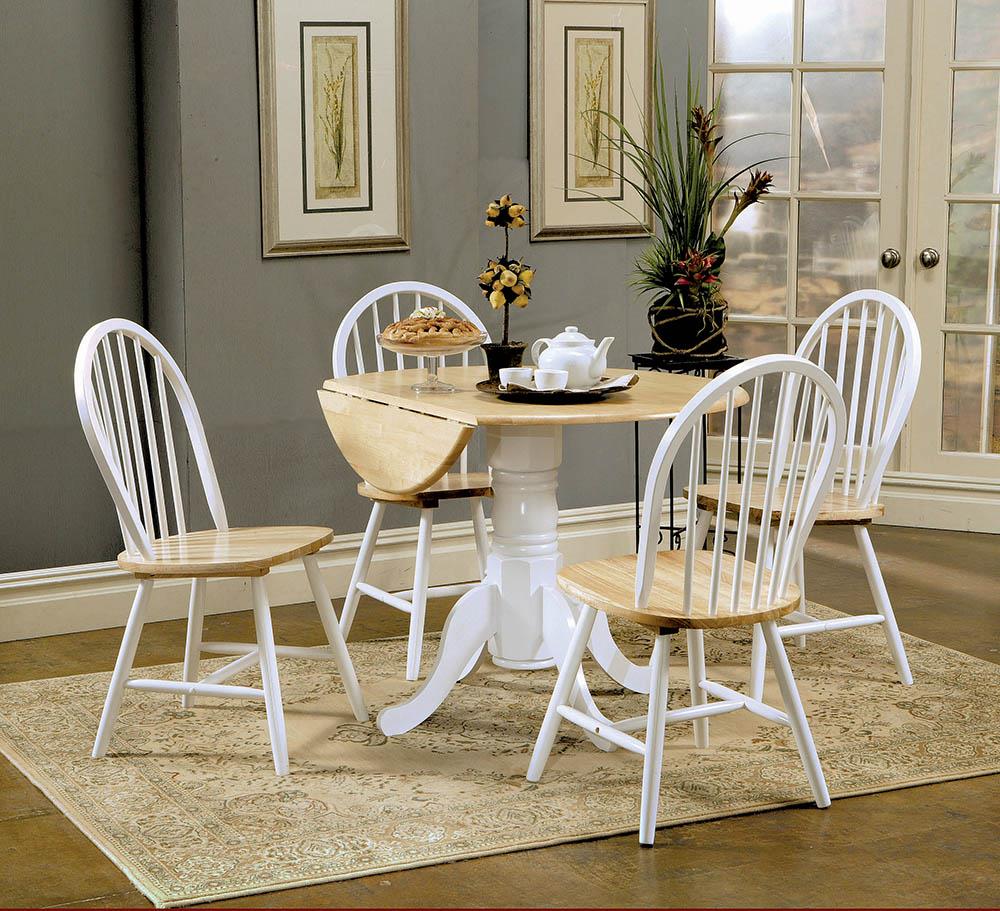 Allison Drop Leaf Round Dining Table
