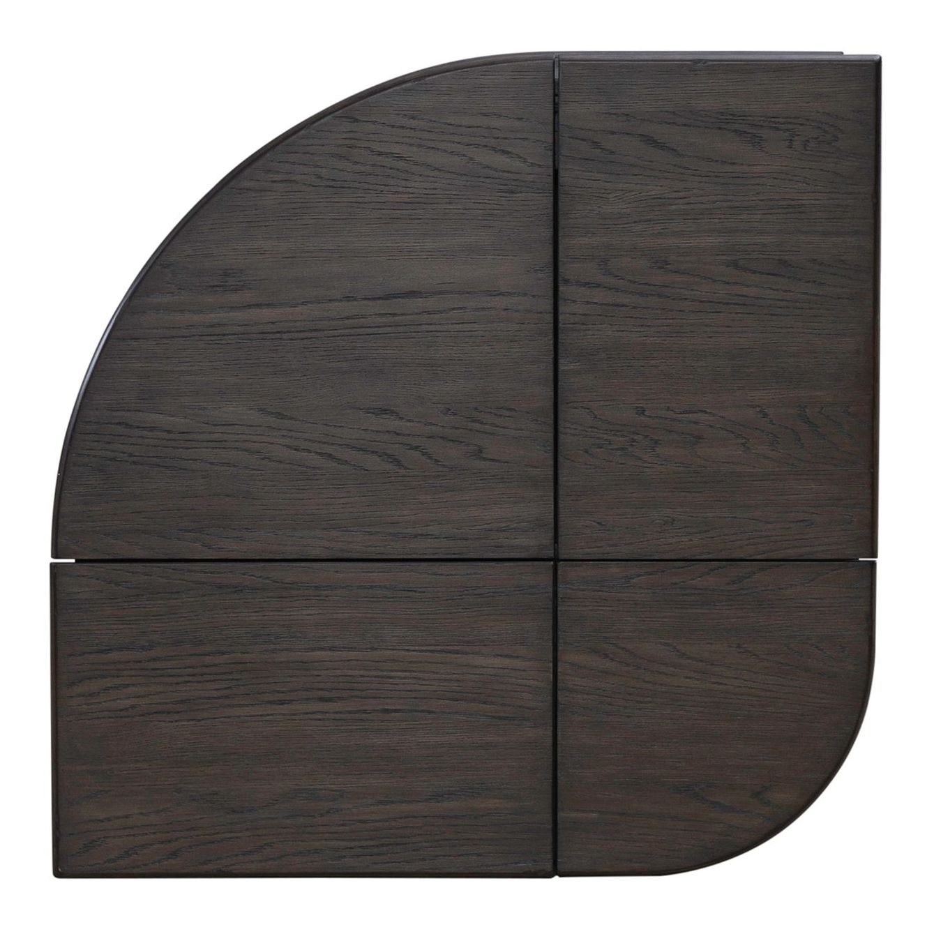 Wallace Curved Wood Storage Lift Top Cocktail Table