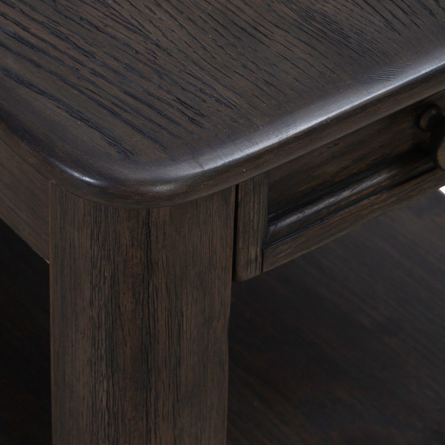 Wallace Rectangular Wood 1-Drawer Chair Side Table