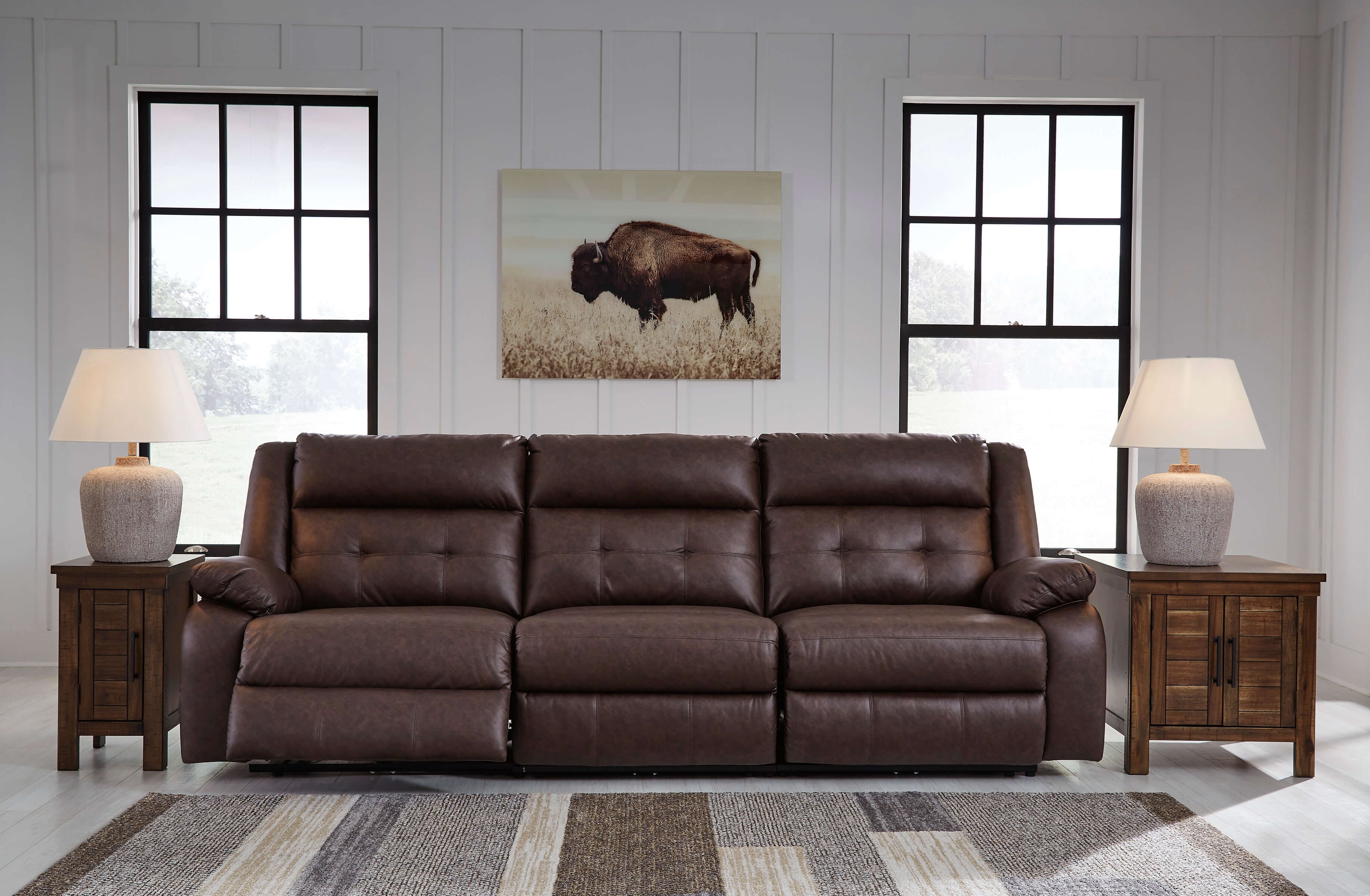 Punch Up 3-Piece Dual Power Reclining Sectional Sofa