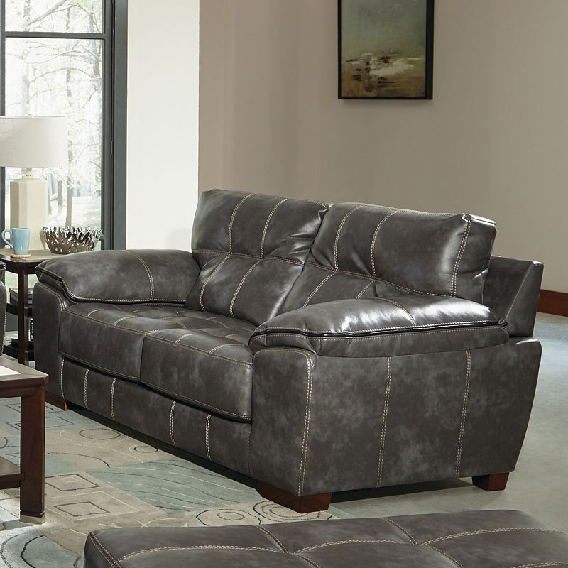 SM Hudson Faux Leather Living Room Set