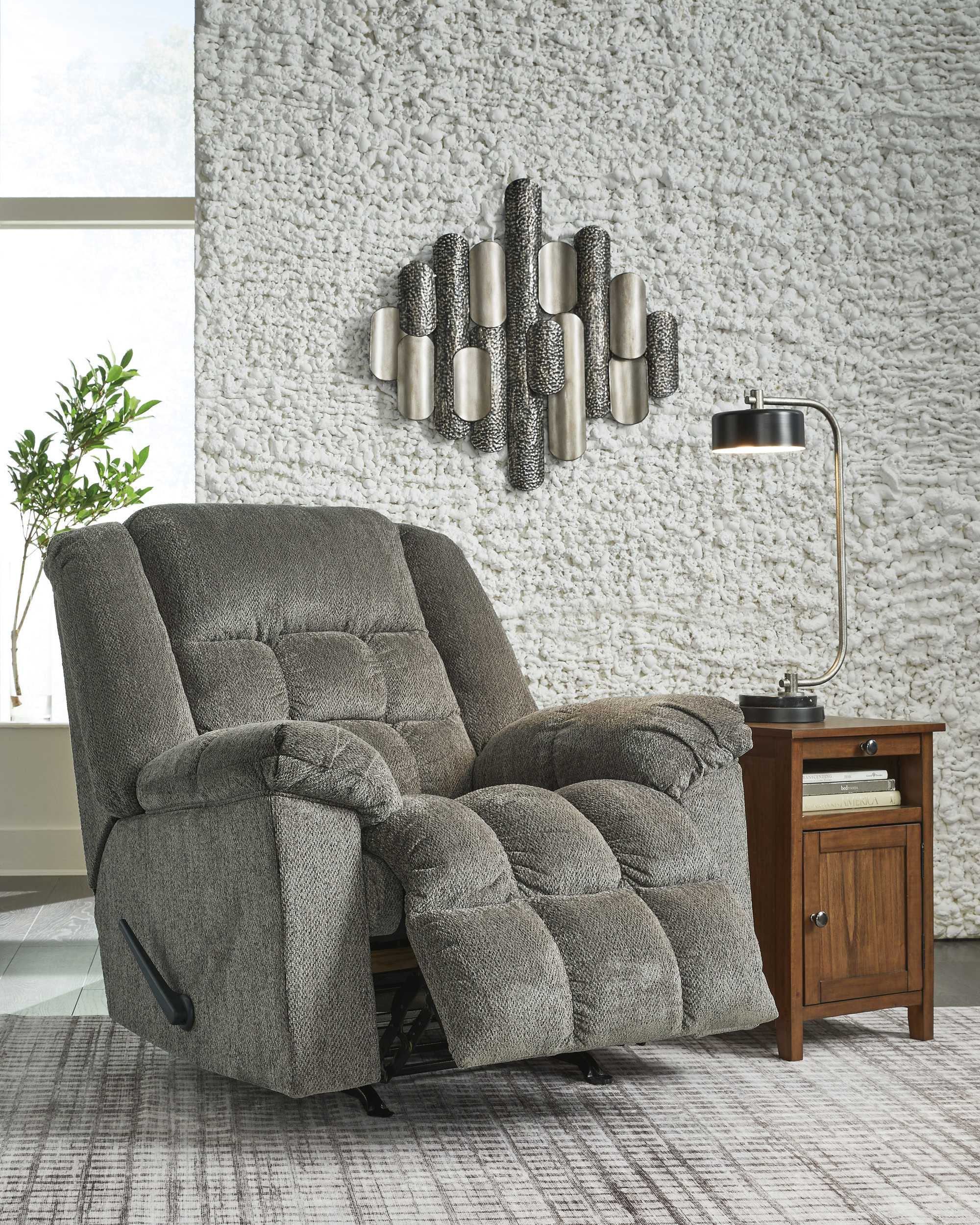 Kegler Polyester Rocker Recliner