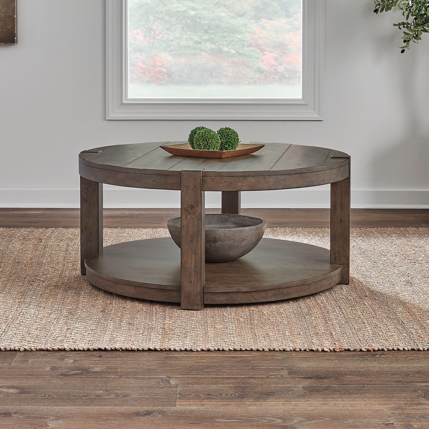 Broadmore 3-Piece Round Cocktail Table Set | Washed Tobacco