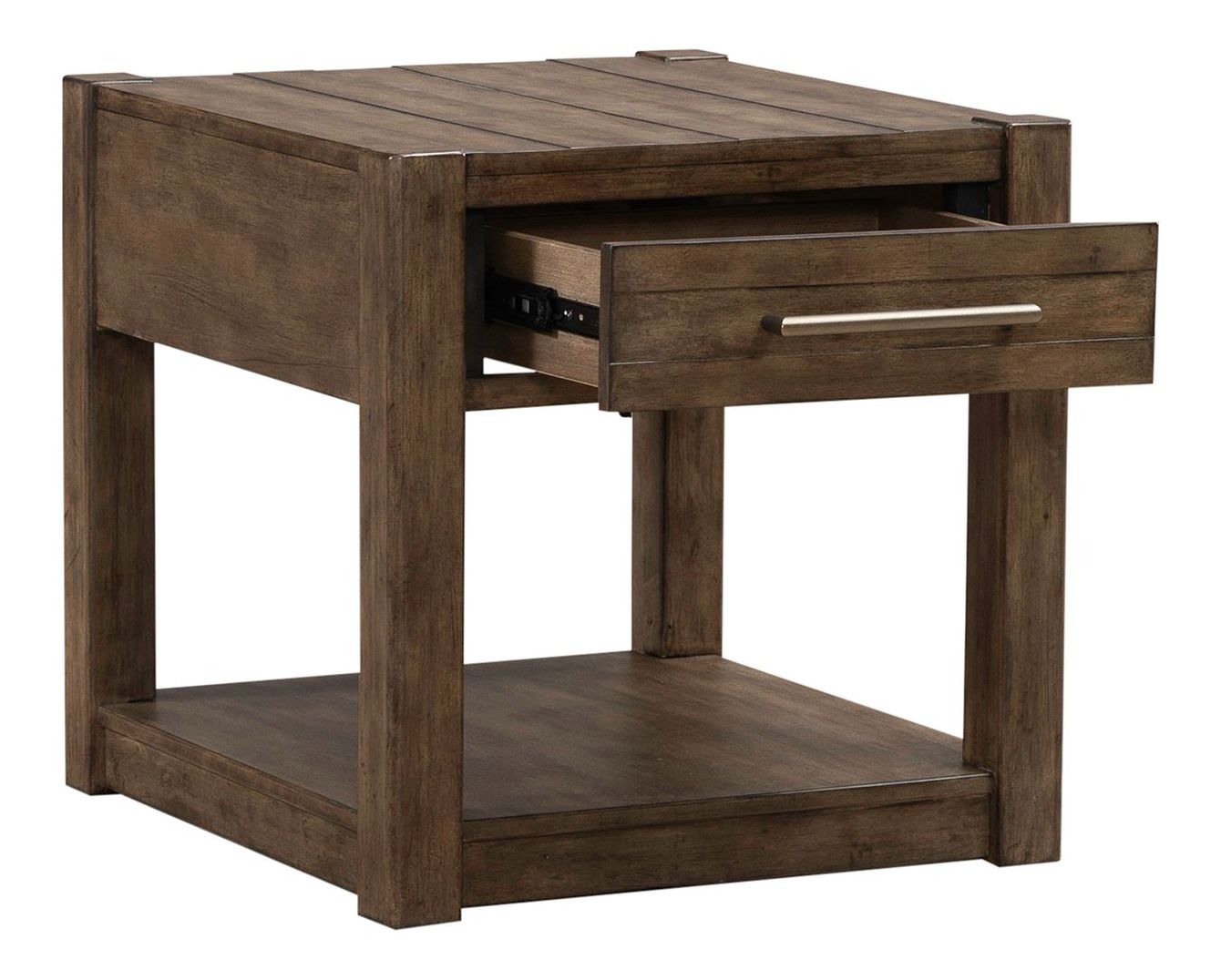 Broadmore Rectangular Wood 1-Drawer End Table